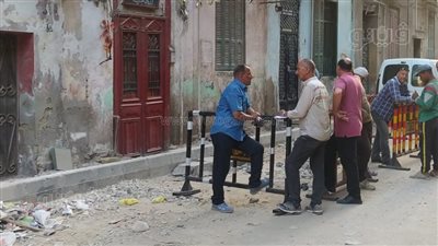 أول صورة لموقع سقف المنزل المنهار في طنطا