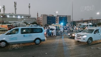 إصابة 13 شخصا في حادث تصادم على طريق مصر إسماعيلية |صور
