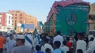 الطريقة المرغنية الختمية بأسوان تحتفل بالمولد النبوى| صور