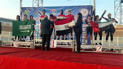 منتخب الدراجات يحصد 8 ميداليات في اليوم الثالث للبطولة العربية بالقاهرة|صور