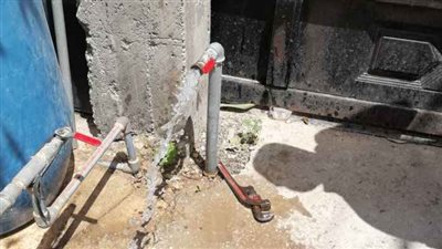 ضبط حالة تعد على خط مياه بطريق مصر إسكندرية الصحراوي