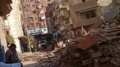 إغلاق محابس الغاز الطبيعي بموقع المنزل المنهار بملوي في المنيا