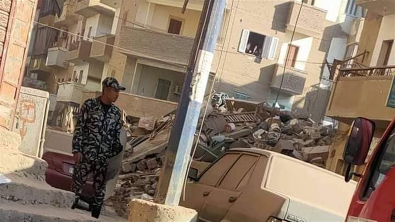 حادث عقار ملوى 