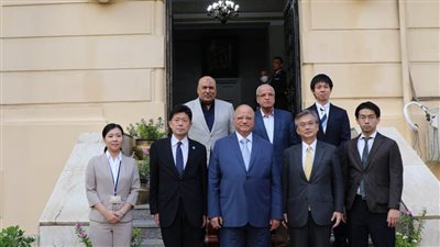 محافظ القاهرة يستقبل سفير اليابان