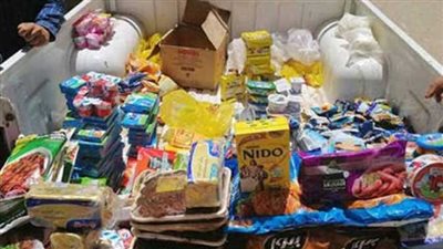 التحفظ على 97 طن سلع غذائية غير صالحة بالقليوبية 