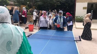 تنس الطاولة.. يوم رياضي لاستقبال الطالبات بجامعة عين شمس