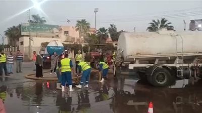 محاكاة على الطبيعة لمواجهة تجمعات الأمطار بالميادين والشوارع بالدقهلية