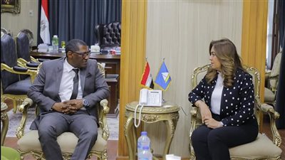 تفاصيل لقاء محافظ دمياط مع سفير دولة سيراليون في القاهرة