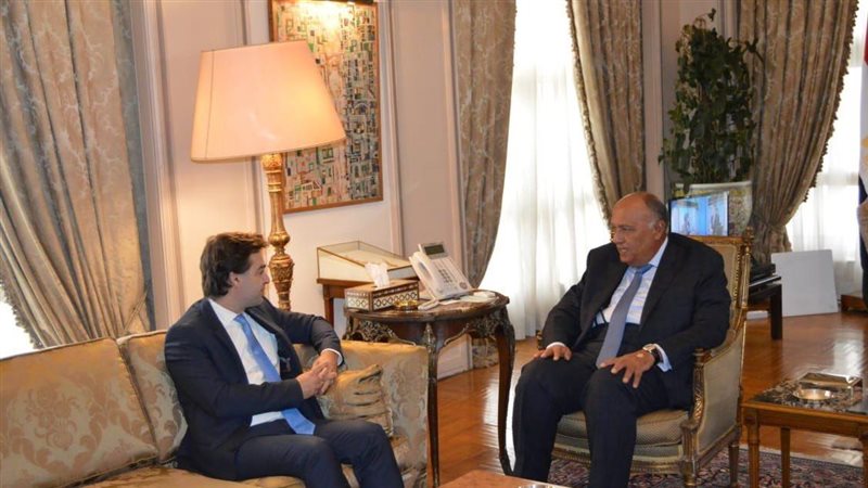 لقاء سامح شكري بوزير