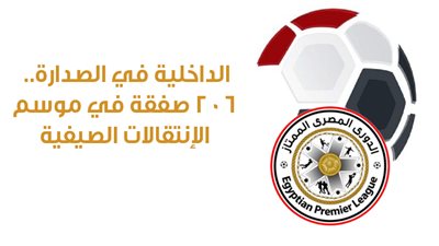 الداخلية في الصدارة.. 206 صفقات في موسم الانتقالات الصيفية| إنفوجراف