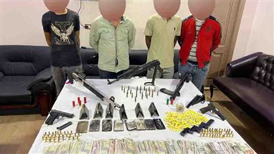 حملة أمنية بالقليوبية تضبط 4 عناصر إجرامية بحوزتهم أسلحة نارية ومخدرات 