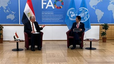 وزير الزراعة يبحث مع مدير الفاو سبل زيادة التعاون المشترك