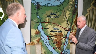 محافظ جنوب سيناء يبحث التعاون المشترك مع نائب السفير الألماني 