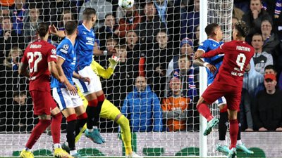 ليفربول يتعادل مع رينجرز 1/1 في الشوط الأول بدوري أبطال أوروبا