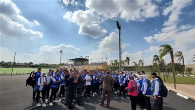 متطوعو الشباب والرياضة في زيارة للقرية الأوليمبية لقناة السويس 