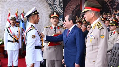 32 صورة ترصد تفاصيل حفل تخريج طلاب الكليات العسكرية 2022 بحضور السيسي