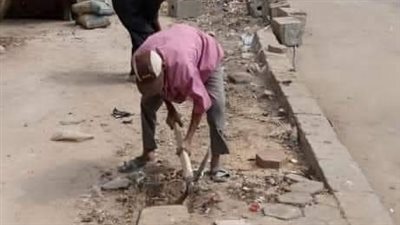 الجيزة اليوم.. كلبشة 6 سيارات وتأهيل الطرق وتركيب بلاط انترلوك بشوارع العجوزة|صور