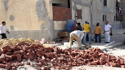 إزالة 8 مطاعم ومنشآت مخالفة واسترداد شقق سكنية محولة لوحدات تجارية في أكتوبر