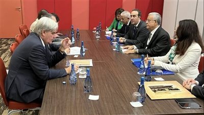 تفاصيل لقاء حنفي جبالي ورئيس الجمعية الوطنية الصربية