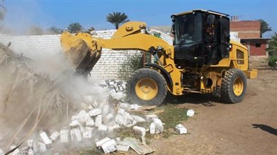 إزالة 119 حالة بناء مخالف خلال حملة في بني سويف