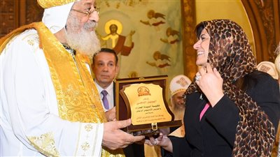 وزيرة الهجرة تشارك في الاحتفال باليوبيل الذهبي لكنيسة السيدة العذراء والأنبا أثناسيوس