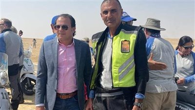 رالي عبور مصر يصل إلى نقطة النهاية بمنطقة سقارة في الجيزة | صور
