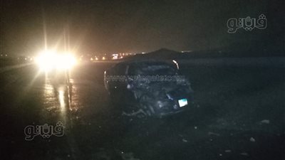 6 صور ترصد مصرع مهندس بمكتب وزير الري في تصادم ملاكي بنقل ثقيل