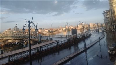 هطول أمطار غزيرة على مناطق متفرقة بدمياط