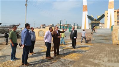 محافظ كفر الشيخ يتفقد النصب التذكاري استعدادا للاحتفال بالعيد القومي | صور