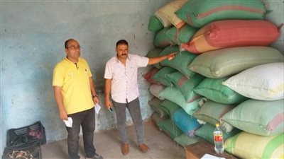 ضبط 40 طن أرز شعير قبل بيعها في السوق السوداء بالدقهلية