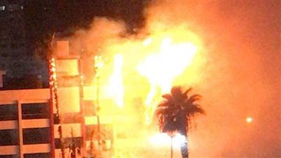 حريق هائل بشركة المطاحن في فيصل | صور