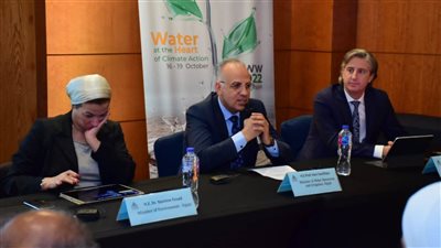 وزير الري يشارك فى جلسة عن تعزيز التكيف مع تغير المناخ بالساحل الشمالي ودلتا النيل