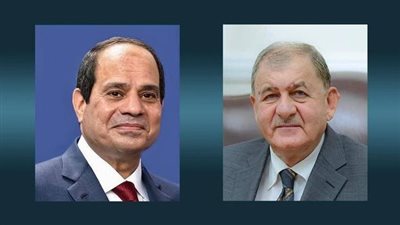 الرئيس العراقي يشيد بـ السيسي: ذو مشاعر طيبة.. وسنعمل على تعميق الأخوة بين البلدين 