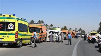 إصابة 8 أشخاص في حادث تصادم بكفر الشيخ