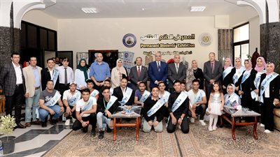 افتتاح المعرض الدائم للطلاب بجامعة المنصورة للعام الدراسى 