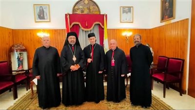 بطريرك الكاثوليك يستقبل الكاردينال مار بشارة بطرس الراعي
