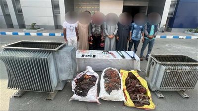 الأمن العام يضبط تشكيلا عصابيا لسرقة محولي كهرباء بالشرقية