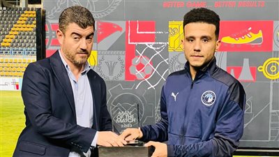 مصطفى فتحي رجل مباراة بيراميدز وإنبي بالدوري الممتاز | صور