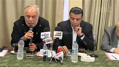 بدء المؤتمر الصحفي بنقابة الموسيقيين لوضع الضوابط الخاصة بـ مؤدي المهرجانات | صور