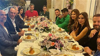 محمد رمضان وكارول سماحة في حفل عشاء بمنزل السفير التونسي بلبنان: ليلة من ليالي بيروت