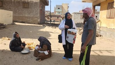 بيطريات الإسماعيلية يواصلن حملات طرق الأبواب للتوعية بمرض السعار | صور