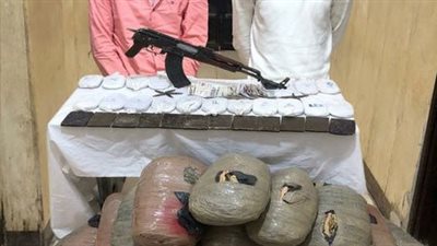 ضبط اثنين من العناصر الإجرامية وبحوزتهما 88 كيلو مخدرات في دمياط 