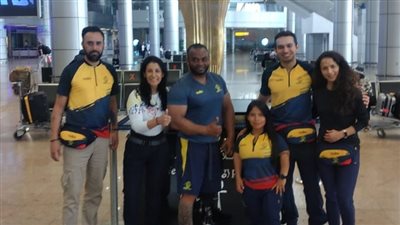 منتخب كولومبيا يصل القاهرة للمشاركة في بطولة أفريقيا لرفع الأثقال البارالمبي