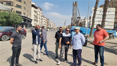 سكرتير مساعد محافظة الجيزة يتفقد السيولة المرورية بشارع العريش بعد غلقه| صور