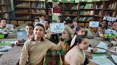 ندوات عن توعية لطلاب المدارس لرفع الوعي المائي بمدارس طه حسين ومدينة العمال بإمبابة 