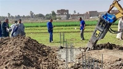إزالة 33 حالة تعد على أراضي زراعية وحماية النيل بأسيوط 