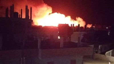 نشوب حريق في مزارع نخيل بالوادي الجديد