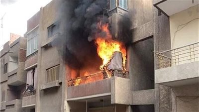 إخماد حريق بمخلفات زراعية في قرية أم عزام بالإسماعيلية