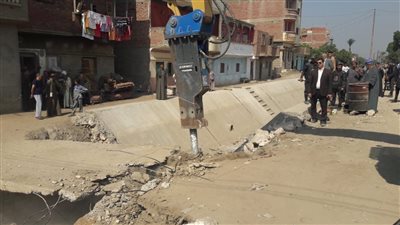 إزالة 24 مخالفة تعيق تأهيل ترعة الساحل والعونة بأسيوط 