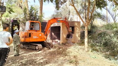  إزالة 104حالات تعدي على أراضي أملاك الدولة بالجيزة